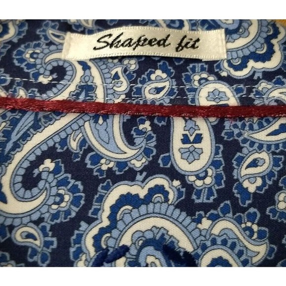 BUGATCHI UOMO Lavender Geometric XXL Button Up Dress Shirt Flip Cuff Long Sleeve - Picture 4 of 16